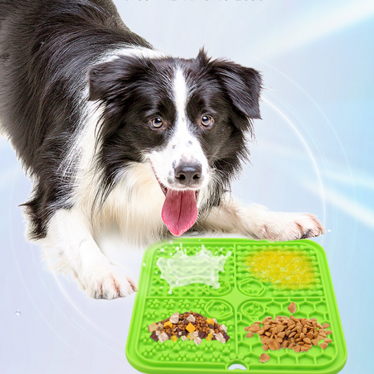 Leckmatte für Hunde mit Saugnäpfen