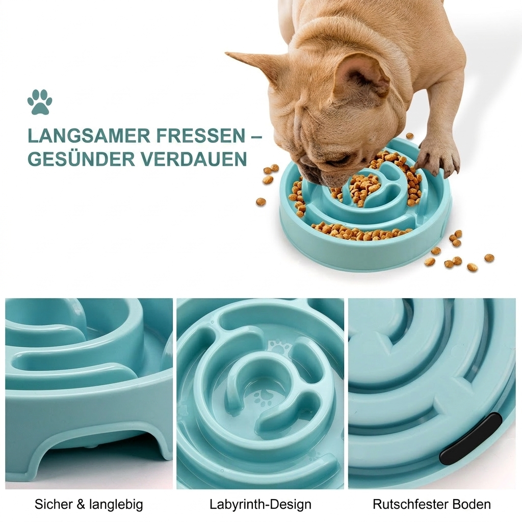 Anti-Schling-Napf – langsamer fressen, gesünder verdauen